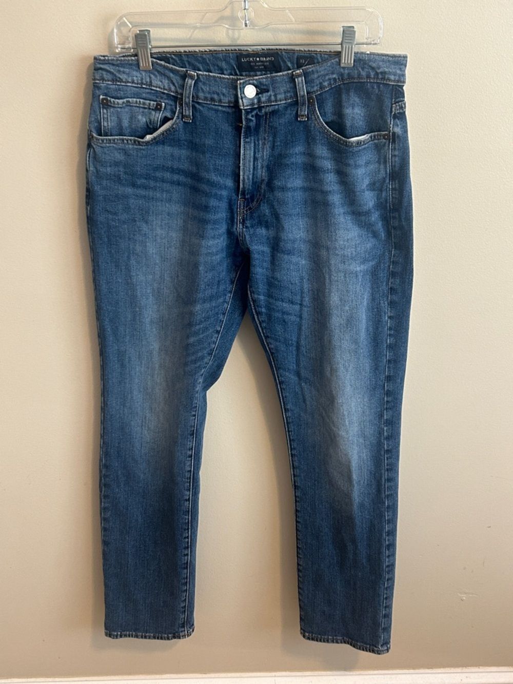 Lucky Brand Mens 410 Athletic Slim Fit Jeans 32x32 Medium Wash Blue Denim Pants